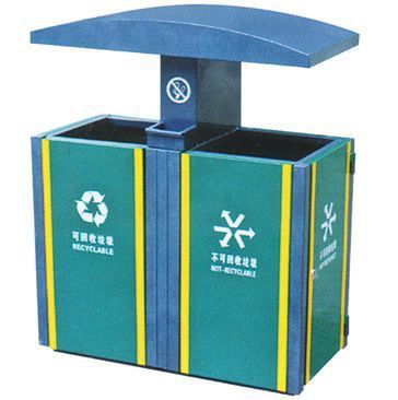 【供应供应云南户外钢制双色分类垃圾桶LY-GZ5450】价格_厂家 - 中国供应商